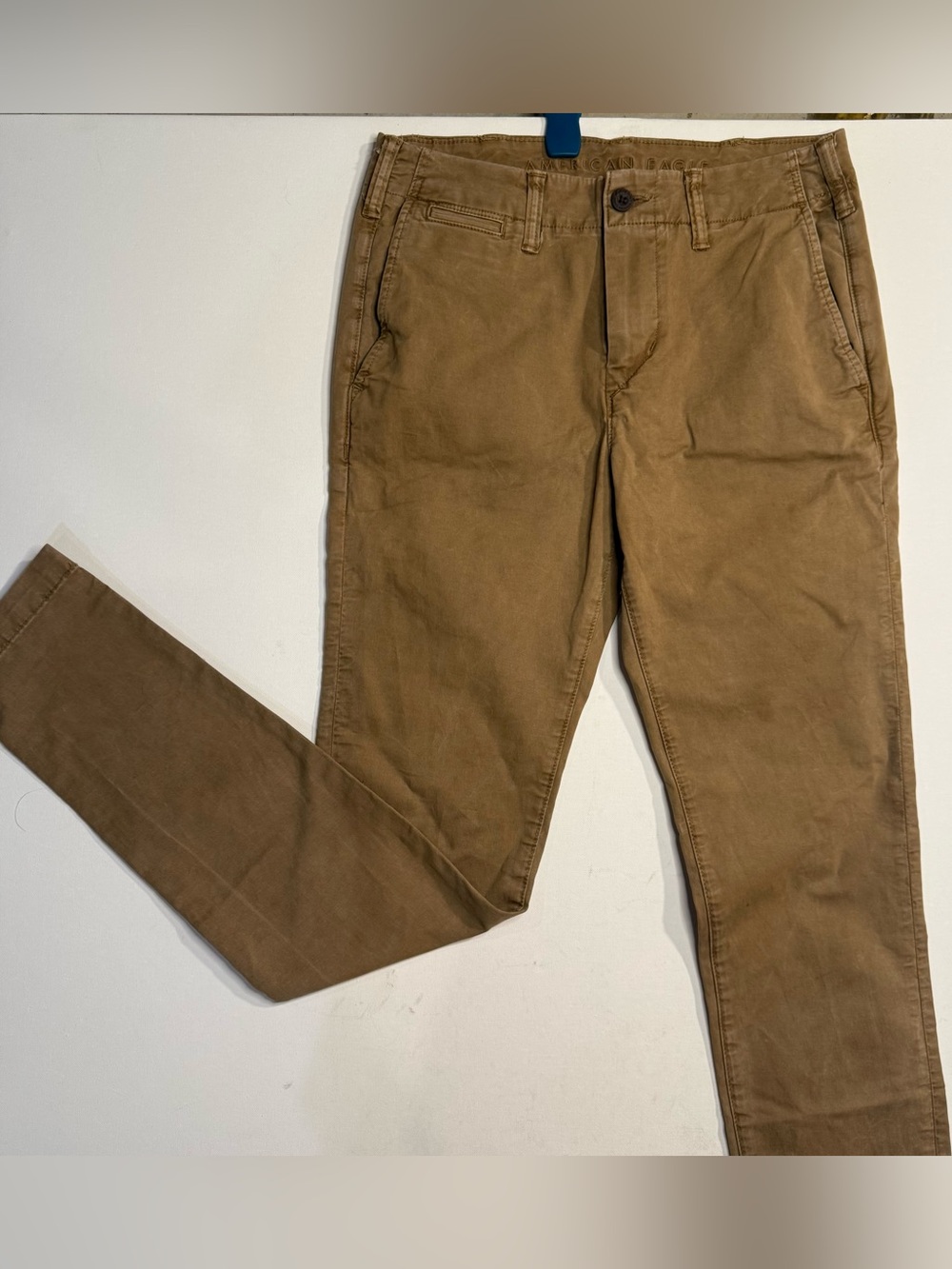 American Eagle Outfitters Tan Slim Straight Chinos